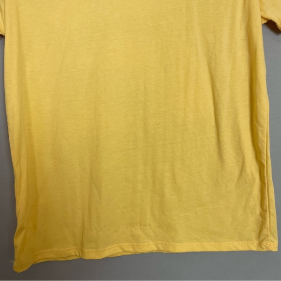 Gudetama by Sanrio T-Shirt Yellow Japanese Graphic Tee Crew Neck Women Medium - Picture 7 of 9